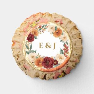 Rustic Fall Wedding Round Candy Favors