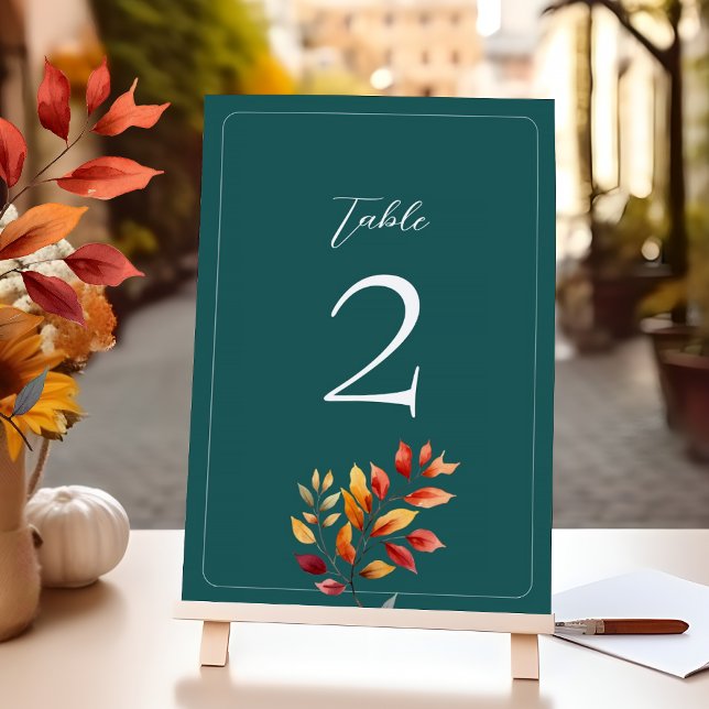Rustic Fall Wedding Table Number (Creator Uploaded)