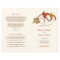 Rustic Falling Leaves Fall Wedding Programs