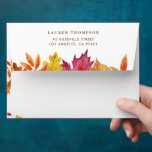 Rustic Falling Leaves Garland Autumn Wedding Envelope<br><div class="desc">Add an autumnal accent to your cards and invitation with these customizable envelopes. It features watercolour leaves in autumn shades. Personalize by adding your details. These custom envelopes are perfect for Thanksgiving cards and fall events such as weddings,  birthdays,  baby showers,  and more. Matching items are available.</div>