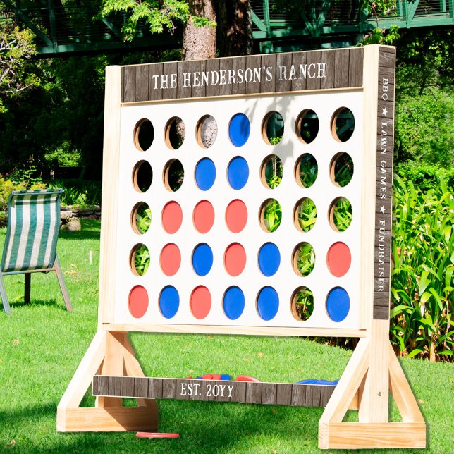 Rustic Family Business Name BBQ Fundraiser Fast Four (Creator Uploaded)