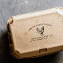 Rustic Family Coop Chicken Egg Carton Stamp