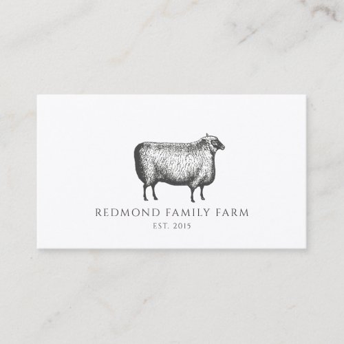 Rustic Family Farm Business Card