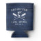 Rustic Family Name Lake House Navy Blue Wood