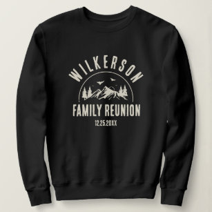 Rustic Family Reunion Cabin Woods Retro Sweatshirt