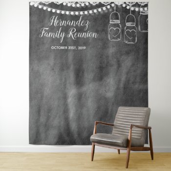 Rustic Family Reunion Photo Booth Backdrop by oddlotpaperie at Zazzle