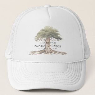 Rustic Family Reunion Picnic Vintage Tree Trucker Hat