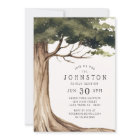 Rustic Family Reunion Watercolor Tree 