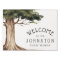 Rustic Family Reunion Watercolor Tree Welcome