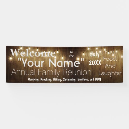Rustic Family Reunions Banner