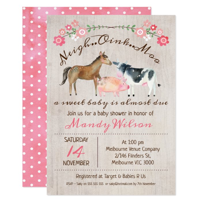 rustic farm baby shower