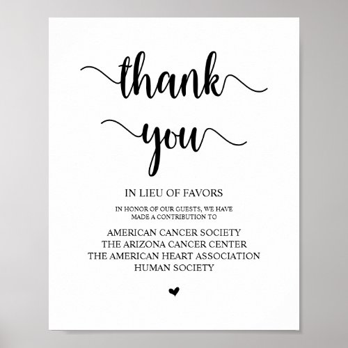 Rustic Farm Black Wedding Donation Contribution Poster