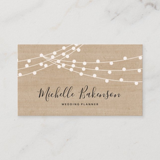Rustic farm design theme business card (Front)