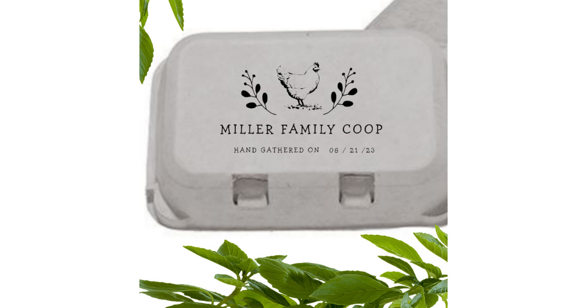 Rustic Farm, Egg Carton Stamp