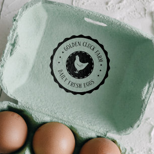 Rustic Farm Eggs Chicken Business Self-inking Stamp