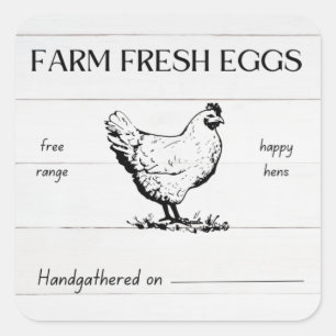 Rustic Farm Fresh Eggs sticker