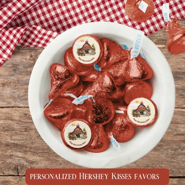 Rustic Farm Ranch 50th Birthday  Hershey®'s Kisses® (Creator Uploaded)