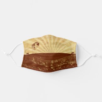 Rustic Farm Scene Cloth Face Mask