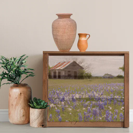 Rustic Farm Texas Bluebonnets decoupage  Tissue Paper