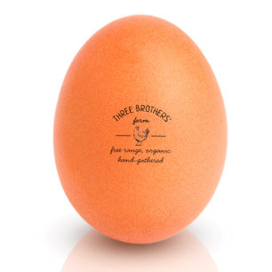 Rustic Farm Vintage Egg Rubber Stamp