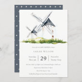 Rustic Farm Windmill Theme Baby Shower Invite (Front/Back)