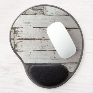 rustic farmhouse barn beige grey white wood grain gel mouse pad