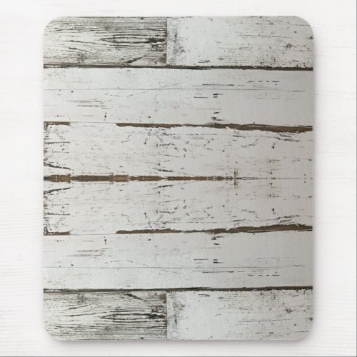 rustic farmhouse barn beige grey white wood grain mouse pad