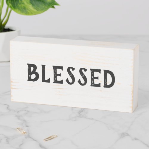 Rustic Farmhouse Blessed Sign