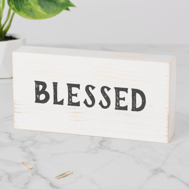 Rustic Farmhouse Blessed Sign (In Situ Horizontal)
