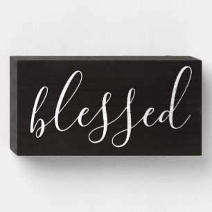Rustic Farmhouse Blessed Sign