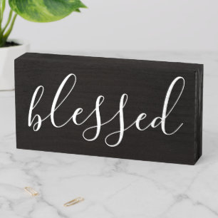 Rustic Farmhouse Blessed Sign
