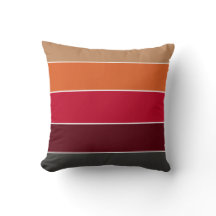 Rustic Farmhouse Burnt Orange Stripe Pattern Fall