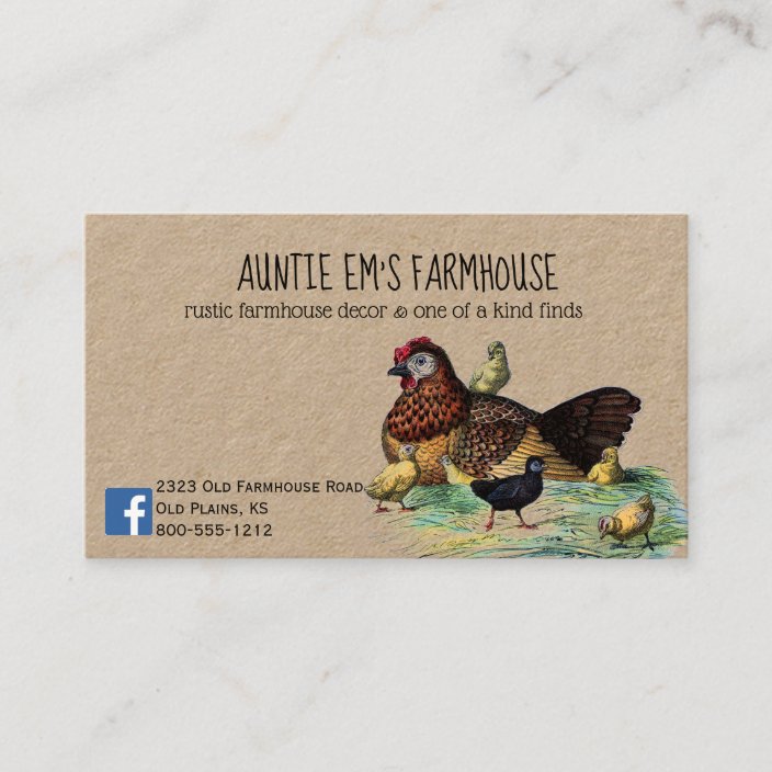 Rustic Farmhouse Business Card | Zazzle.com