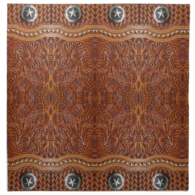 Rustic Farmhouse Cowboy Western Country Pattern  Cloth Napkin (Front)