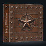 Rustic Farmhouse Cowboy Western Country Texas Star 3 Ring Binder<br><div class="desc">Organize your documents in style with our Rustic Farmhouse Cowboy Western Country Texas Star 3 Ring Binder. This eye-catching binder features a charming Texas star design, perfect for adding a touch of western flair to your home or office decor. Crafted from durable materials, it offers a sturdy and functional solution...</div>