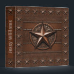Rustic Farmhouse Cowboy Western Country Texas Star 3 Ring Binder<br><div class="desc">Organize your documents in style with our Rustic Farmhouse Cowboy Western Country Texas Star 3 Ring Binder. This eye-catching binder features a charming Texas star design, perfect for adding a touch of western flair to your home or office decor. Crafted from durable materials, it offers a sturdy and functional solution...</div>