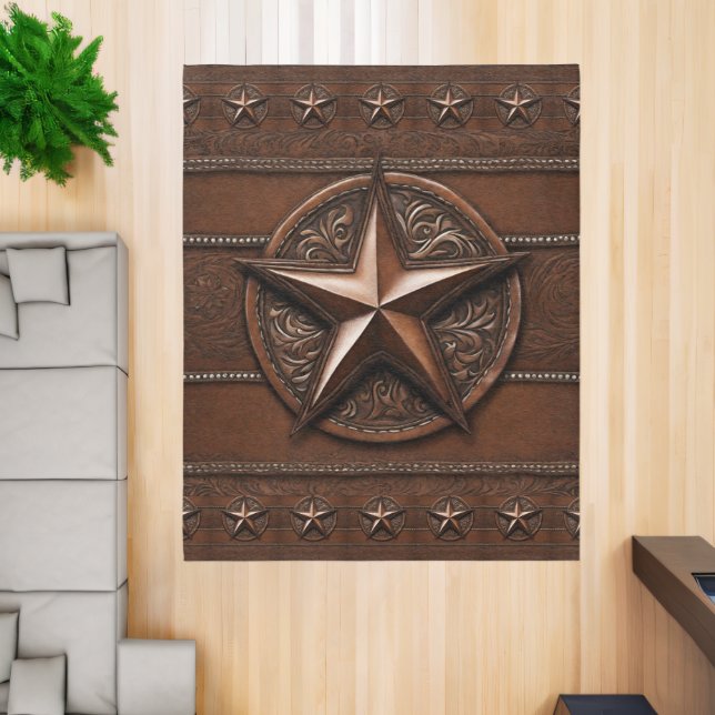 Rustic Farmhouse Cowboy Western Country Texas Star Rug (Insitu (Indoor 2))