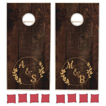 Rustic Farmhouse Dual Monogram Wedding