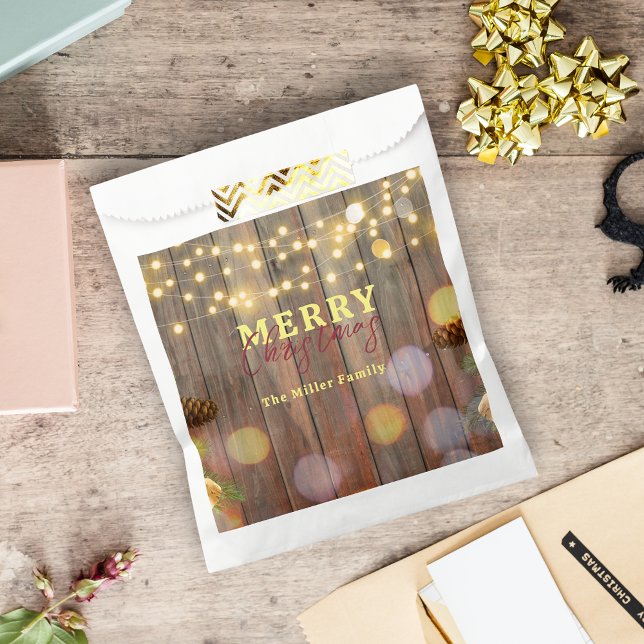 Rustic Farmhouse Family Christmas Party Favor Bag (Creator Uploaded)