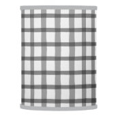 Rustic Farmhouse Gray and White Buffalo Check Lamp Shade (Left)