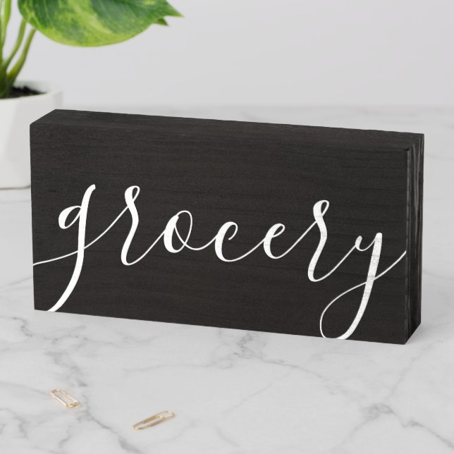 Rustic Farmhouse Grocery Sign (In Situ Horizontal)