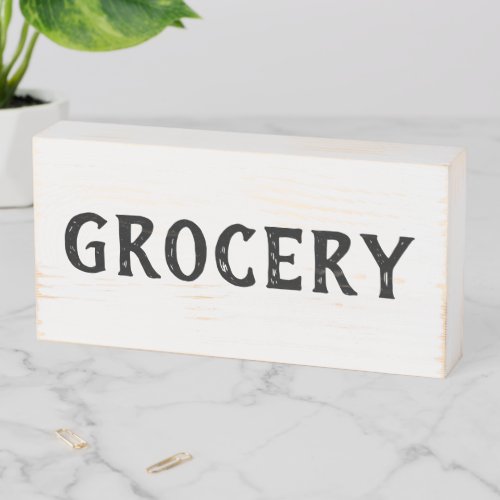 Rustic Farmhouse Grocery Sign