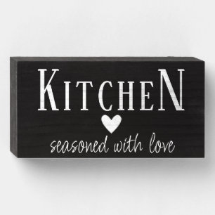 Rustic Farmhouse Kitchen Wall Decor Wooden Box Sign