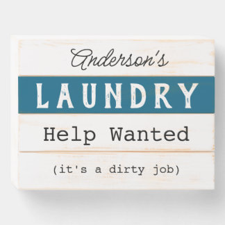 Rustic Farmhouse Laundry Room  Wooden Box Sign