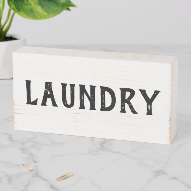 Rustic Farmhouse Laundry Sign (In Situ Horizontal)