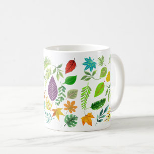 Rustic Farmhouse Leaves Fall Autumn Ceramic Coffee Mug