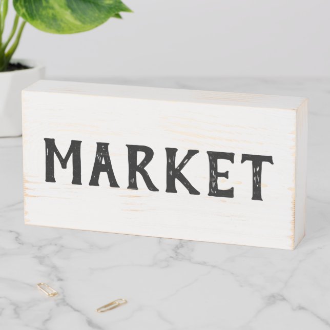 Rustic Farmhouse Market Sign (In Situ Horizontal)