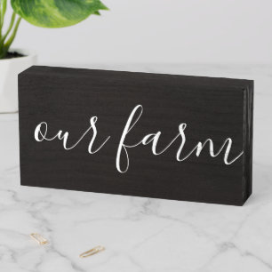 Rustic Farmhouse Our Farm Sign
