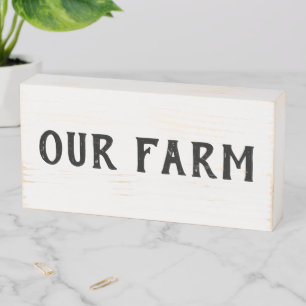 Rustic Farmhouse Our Farm Sign