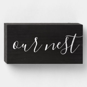 Rustic Farmhouse Our Nest Sign